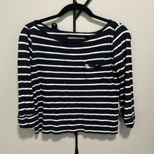 Abercrombie Striped 3/4 Sleeve